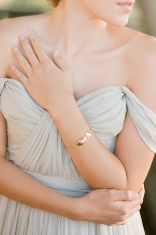Handcrafted Floral Gold Jewellery by Australian Bride La Boheme
