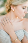 Floral Gold Bridal Earrings by Australian brand Bride La Boheme