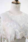 Wedding Embroidered Capelet with pearls and crystals by Bride La Boheme